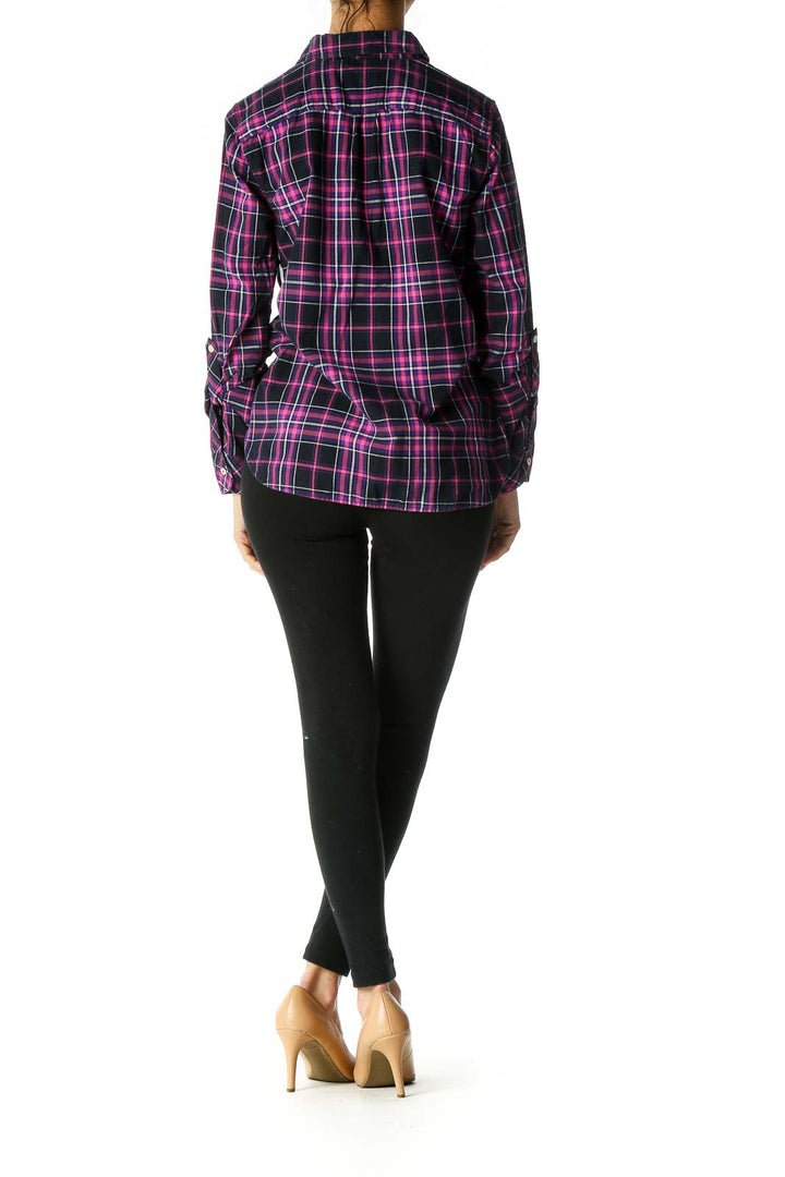 Black Checkered Semiformal Shirt