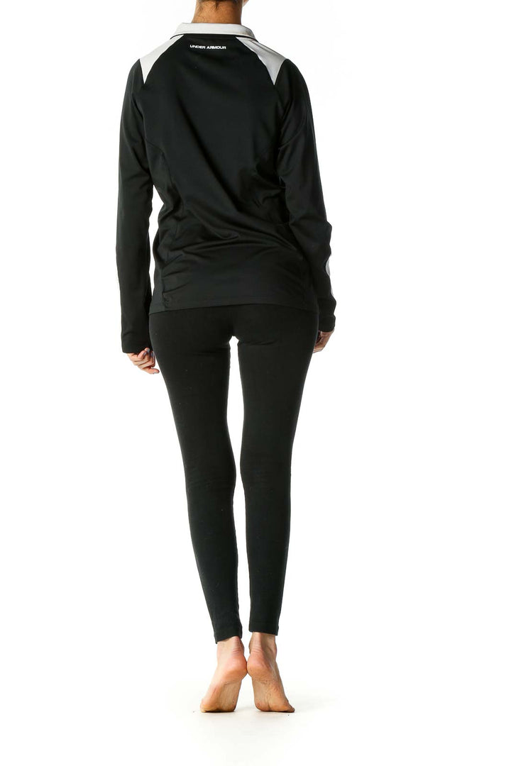 Black Solid Sweatshirt