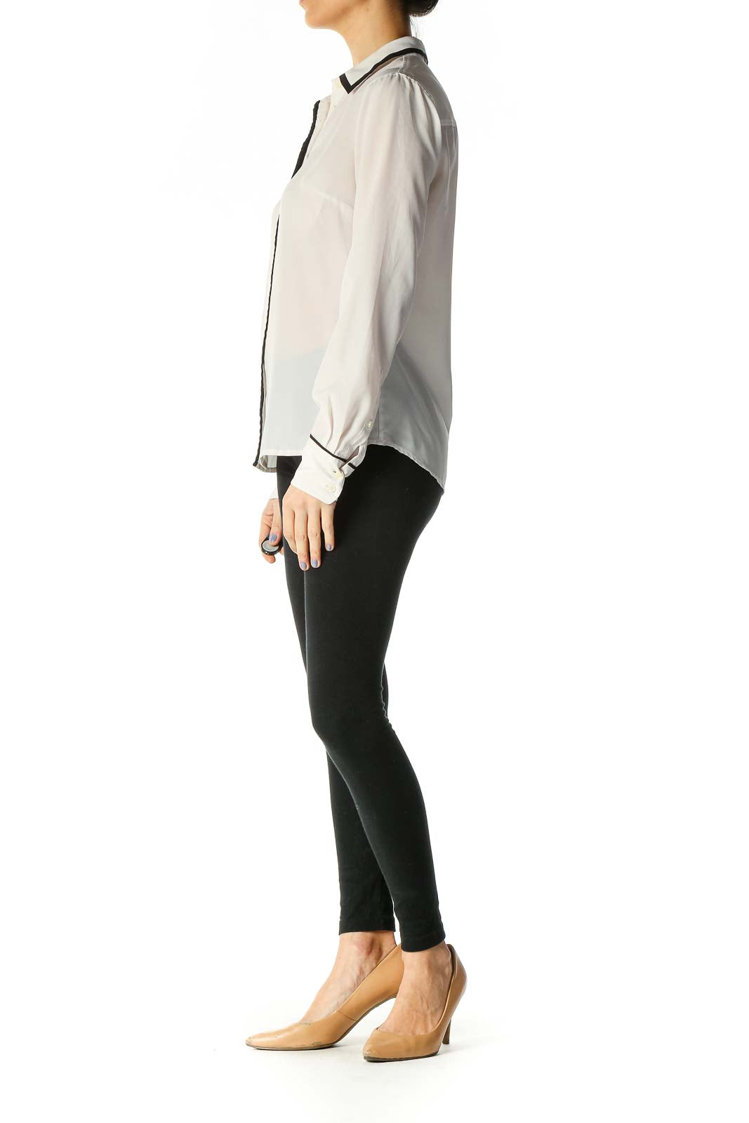 White Solid Formal Shirt