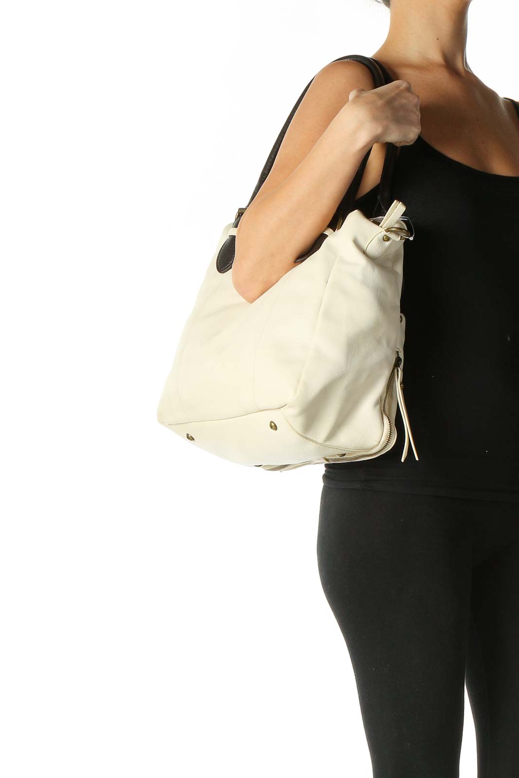 Beige Shoulder Bag