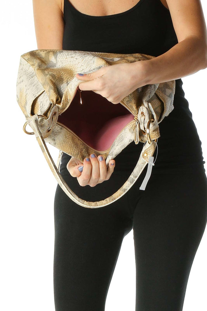 Beige Crossbody Bag