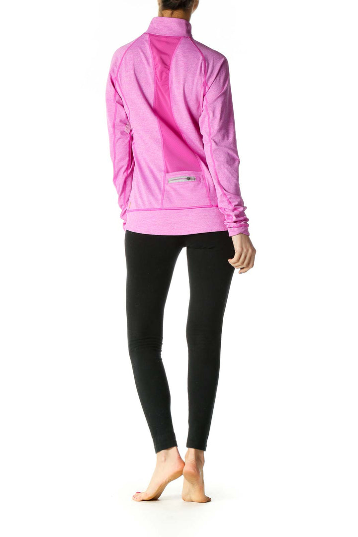 Pink Solid Sweatshirt