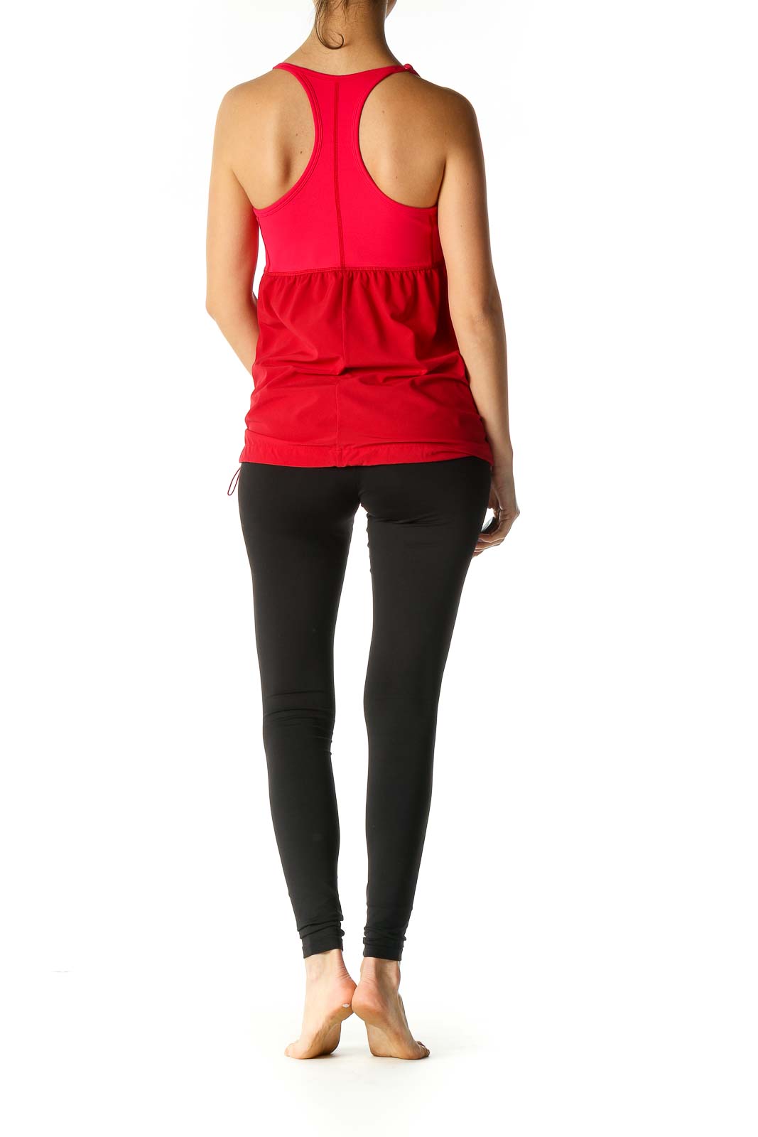 Red Solid Holiday Tank Top