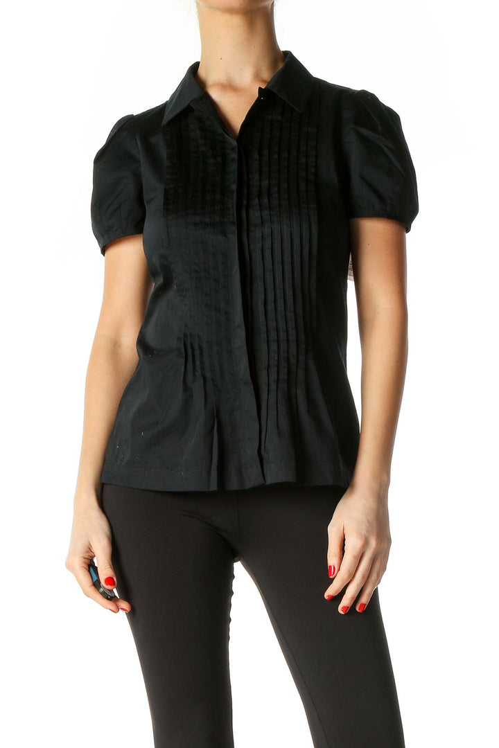 Black Solid Casual Shirt