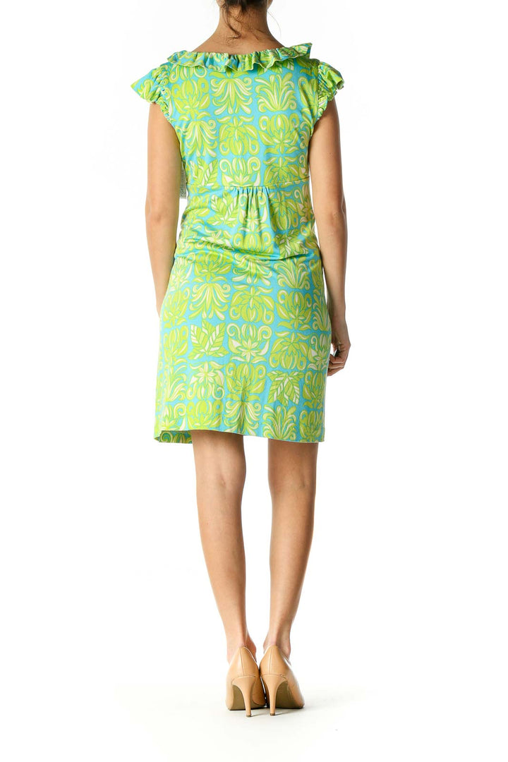 Green Bohemian A-Line Dress