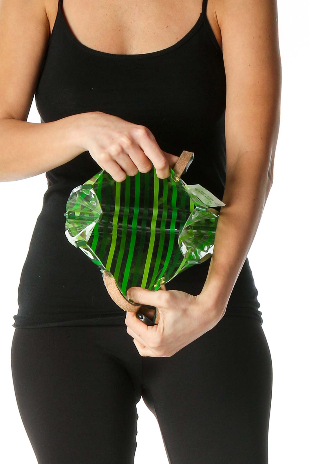 Green Transparent Holiday Tote