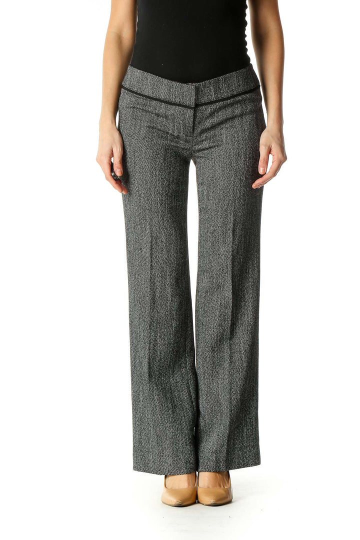 Gray Print Bohemian Trousers