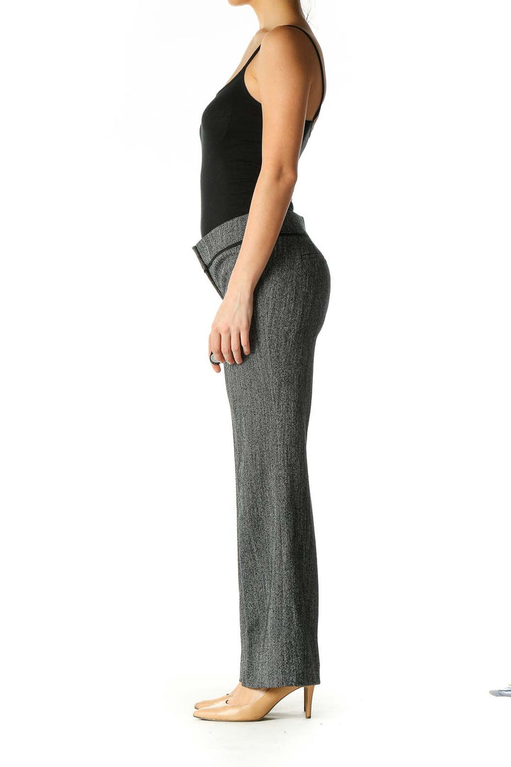 Gray Print Bohemian Trousers