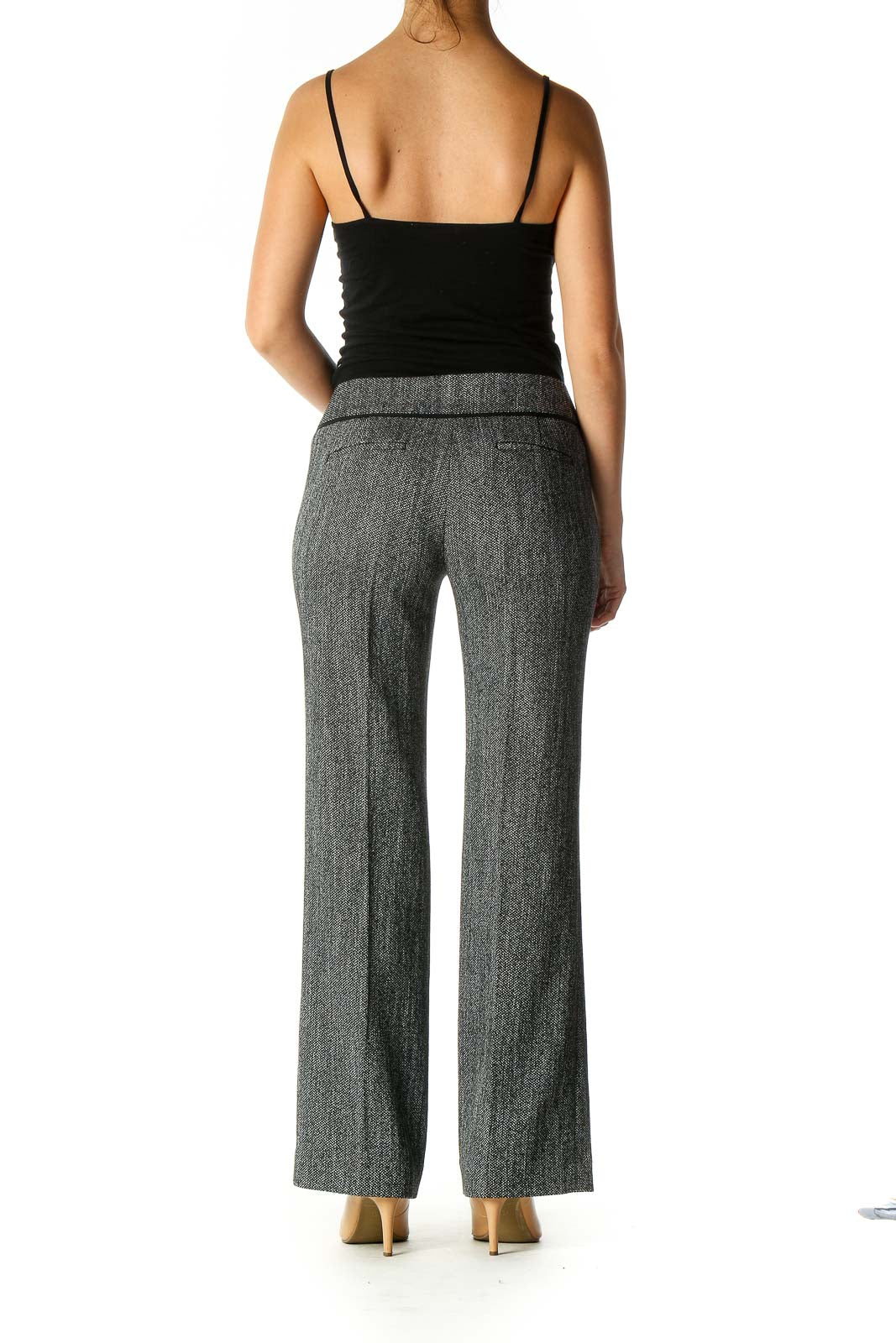 Gray Print Bohemian Trousers