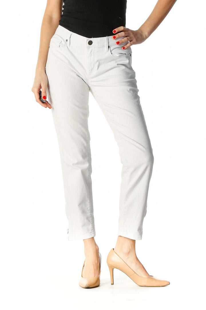 White Casual Skinny Jeans