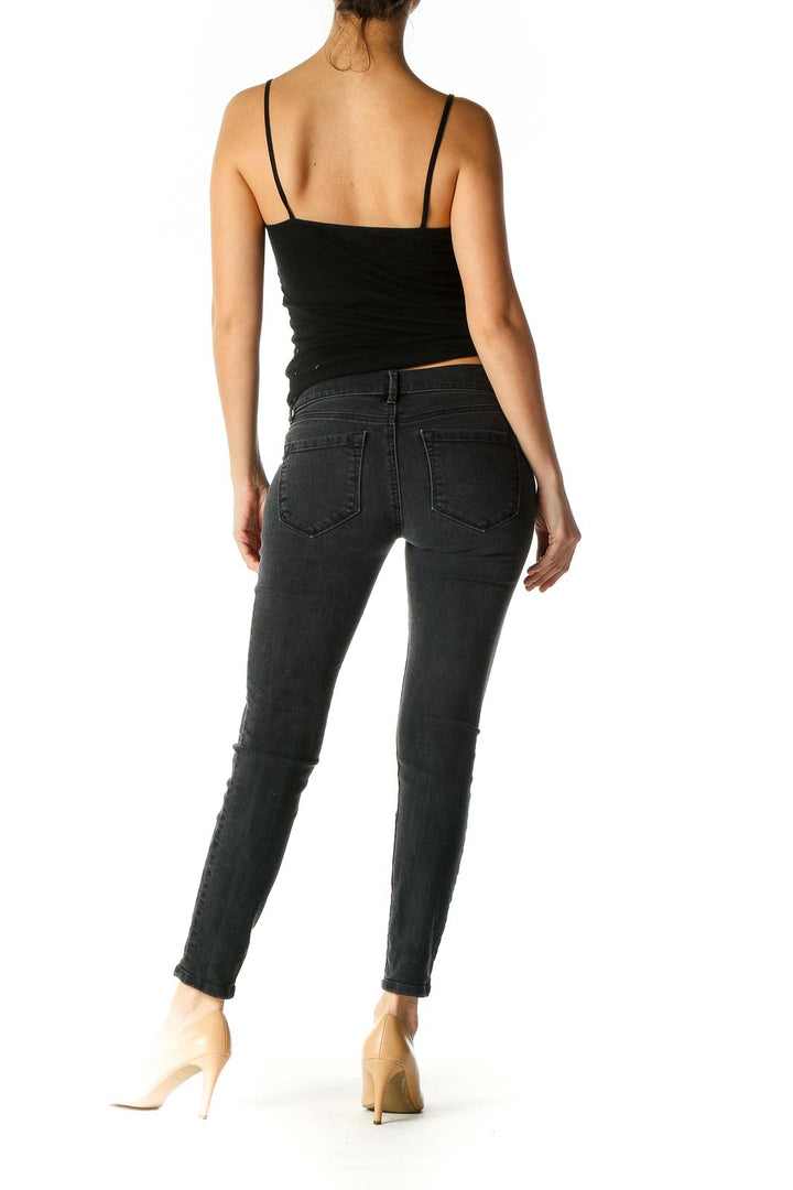 Black Casual Skinny Jeans