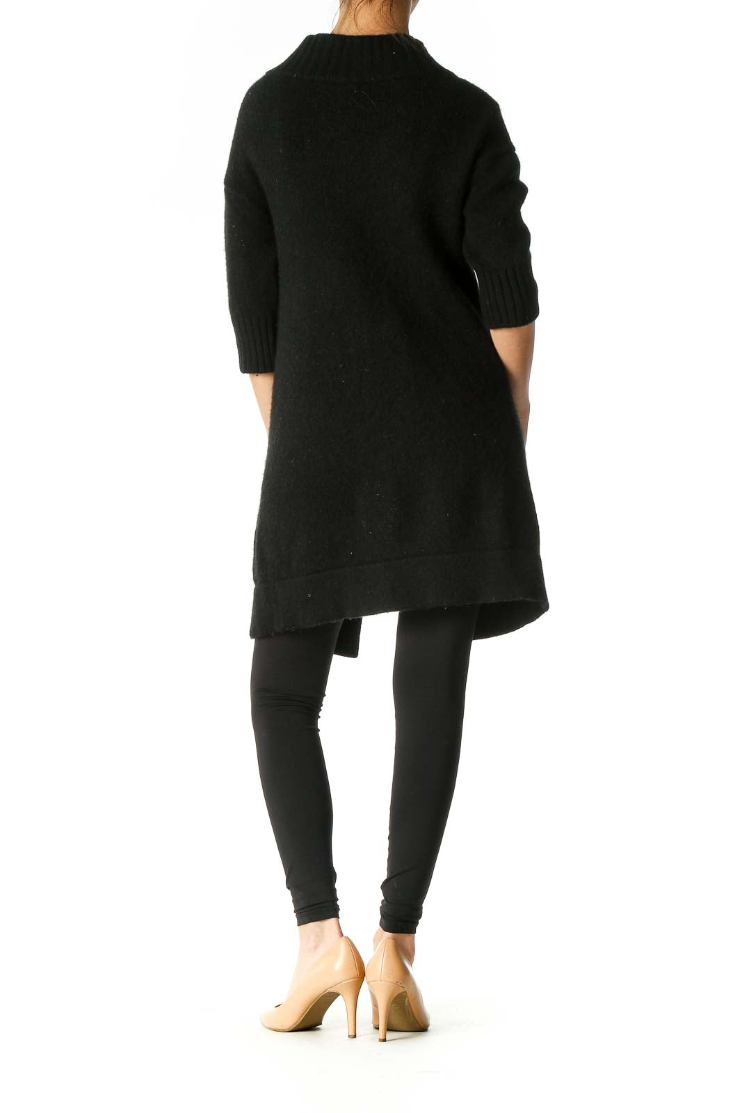 Black Textured Coat