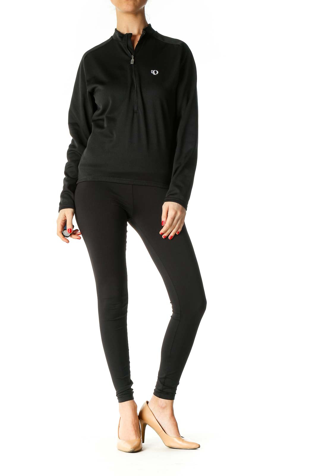 Black Solid Sweatshirt