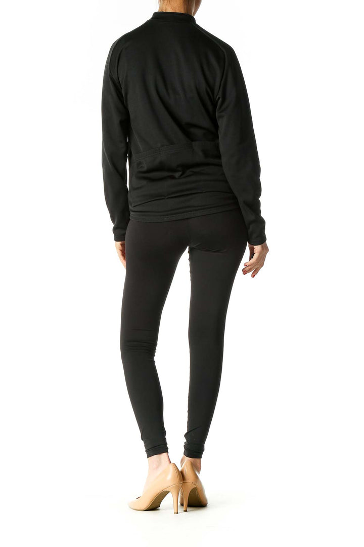 Black Solid Sweatshirt