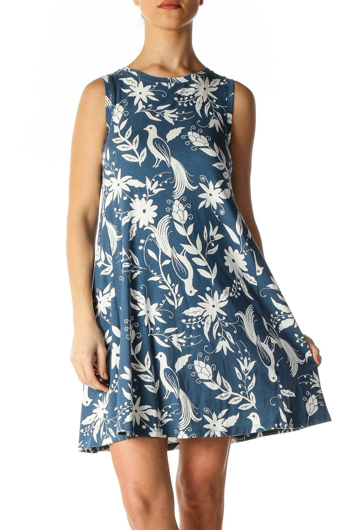 Blue Holiday A-Line Dress