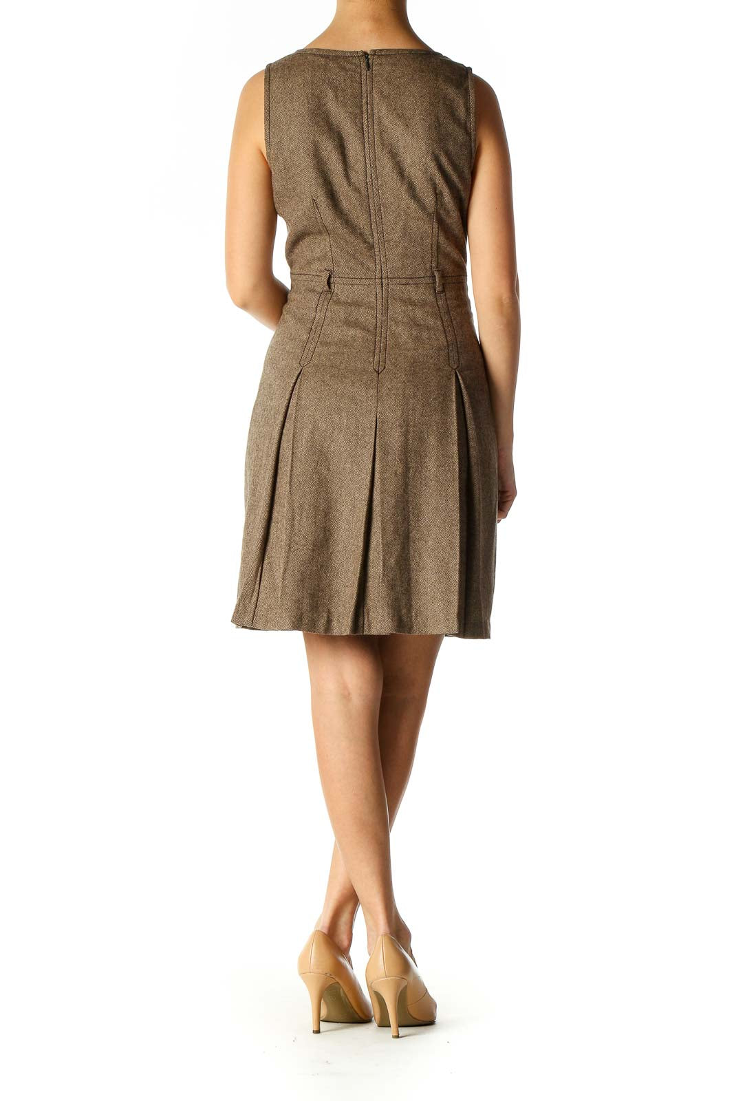 Brown Bohemian A-Line Dress