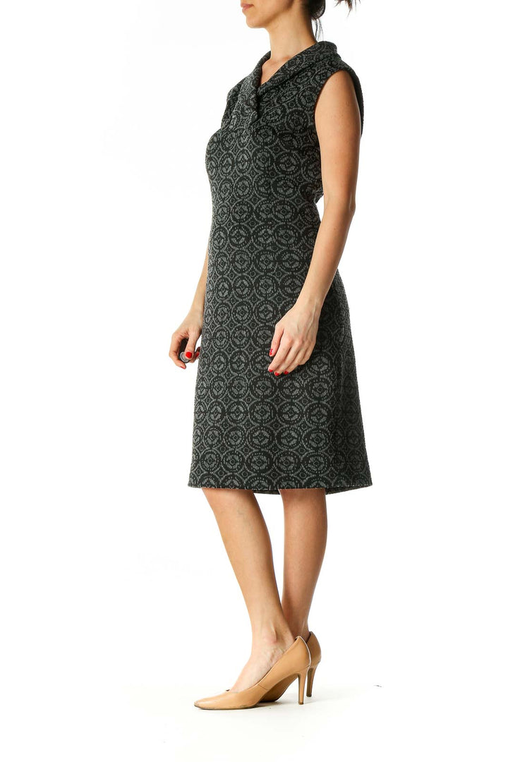 Black Casual Sheath Dress