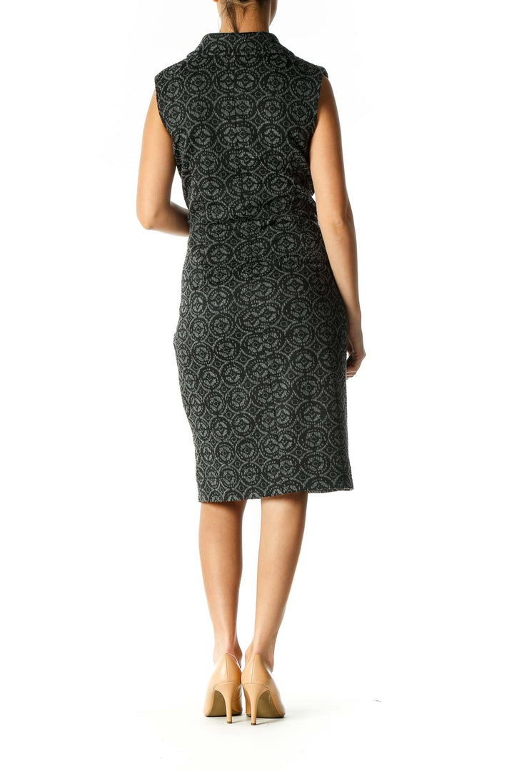 Black Casual Sheath Dress