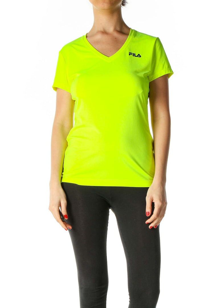 Green Solid Activewear T-Shirt