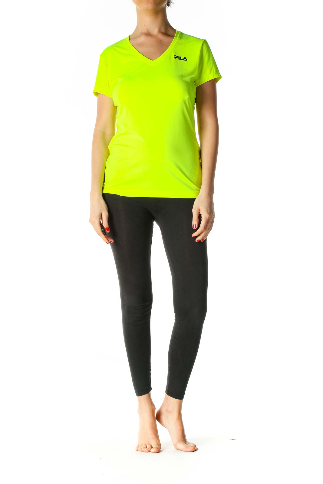 Green Solid Activewear T-Shirt