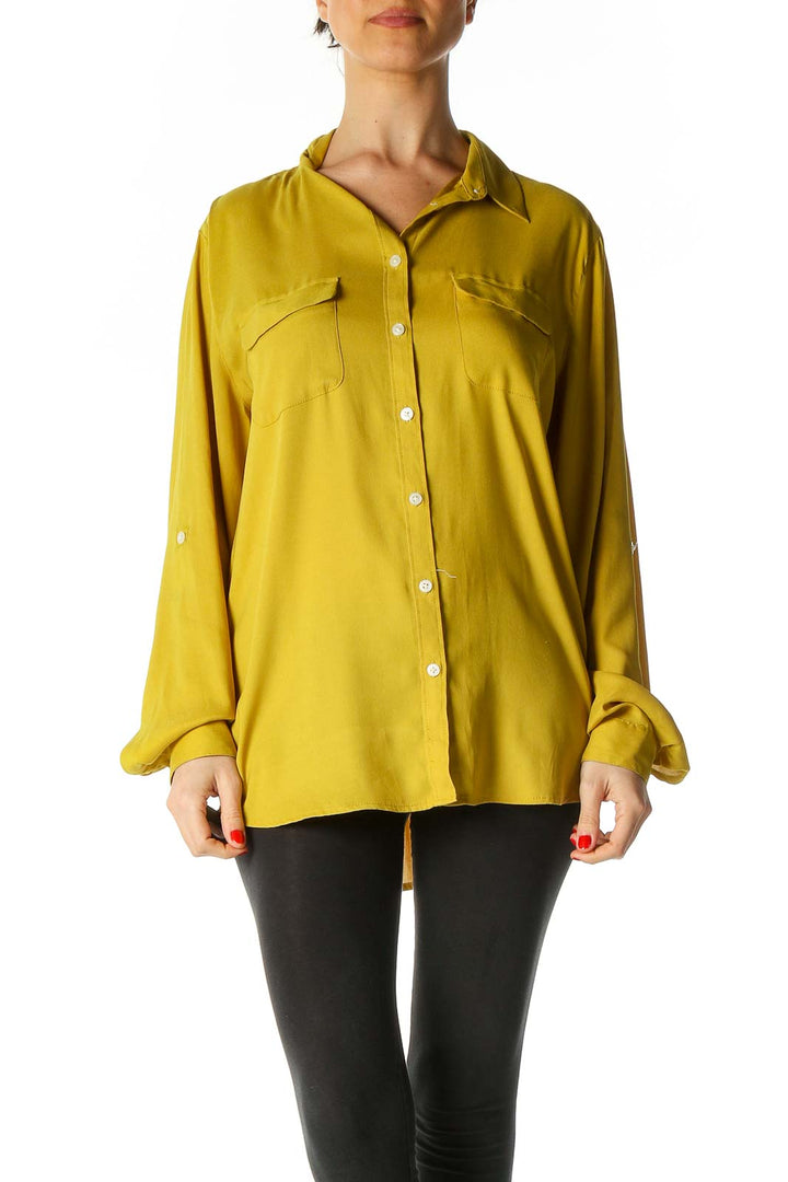 Yellow Solid Shirt