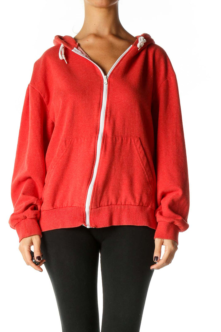 Red Windbreaker Jacket