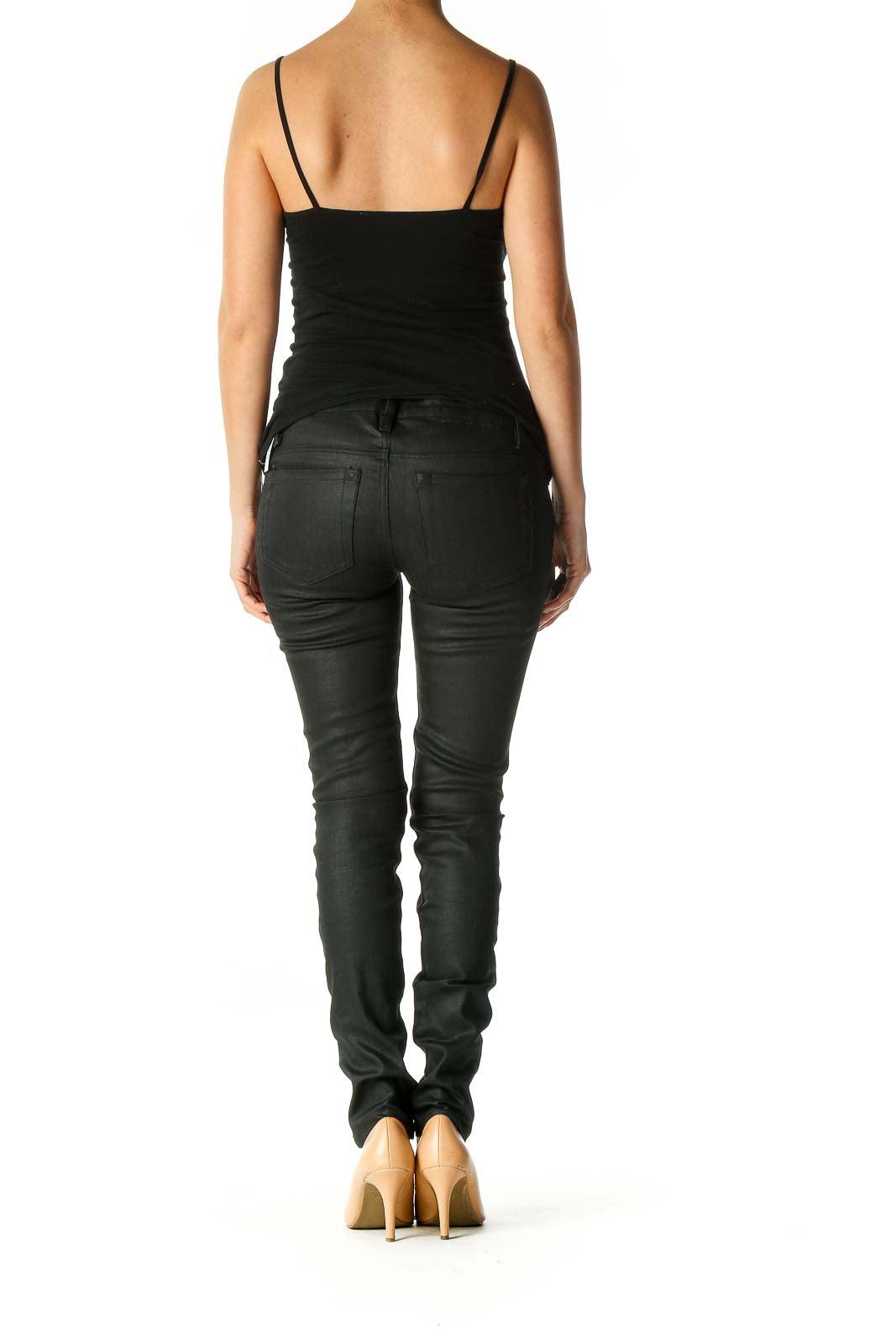 Black Casual Skinny Jeans