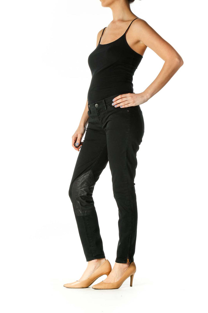 Black Casual Skinny Jeans