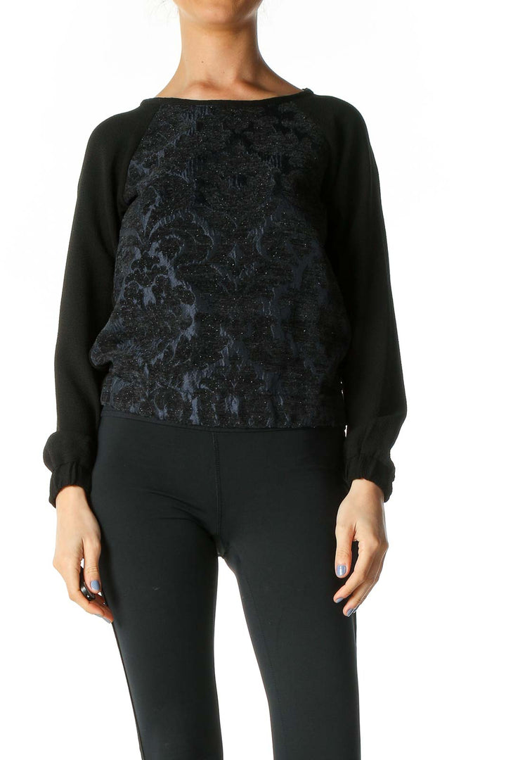 Black Textured Sweater