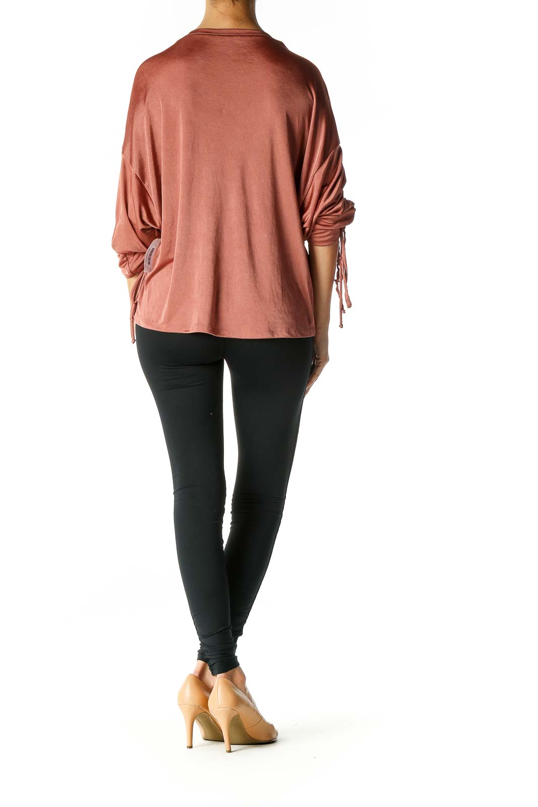 Pink Solid Casual Blouse