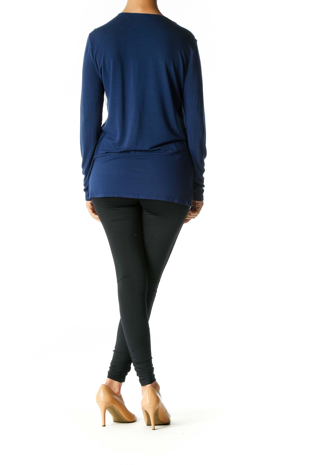 Blue Solid Brunch Blouse