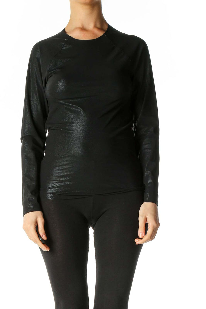 Black Solid All Day Wear Top