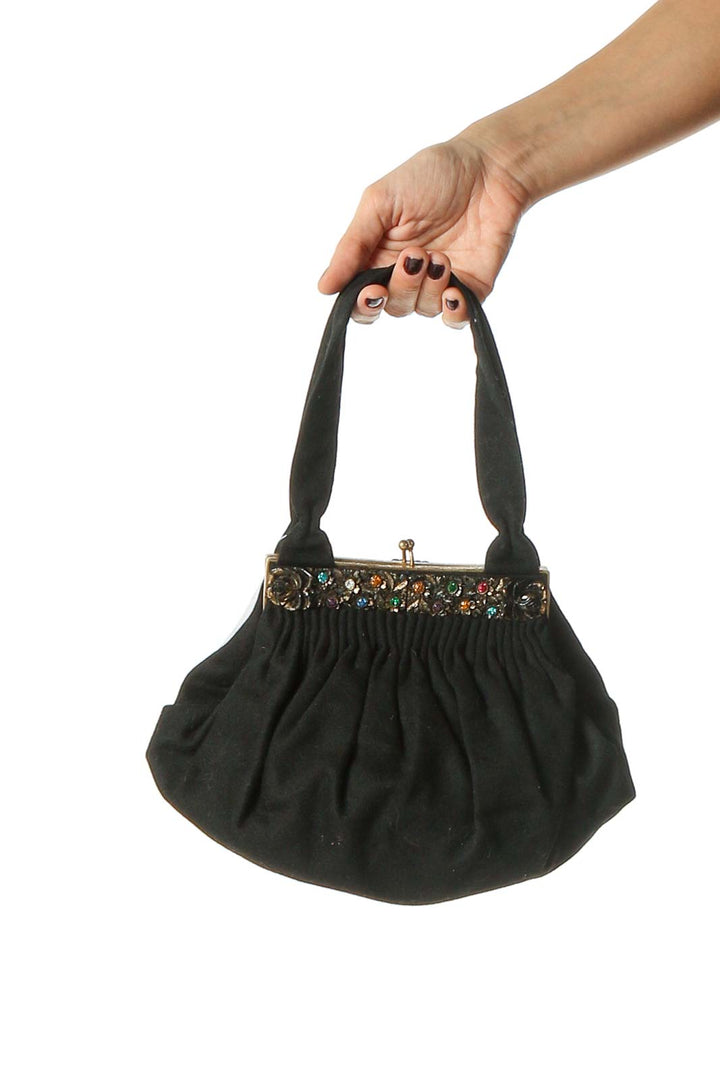 Black Clasp Handbag