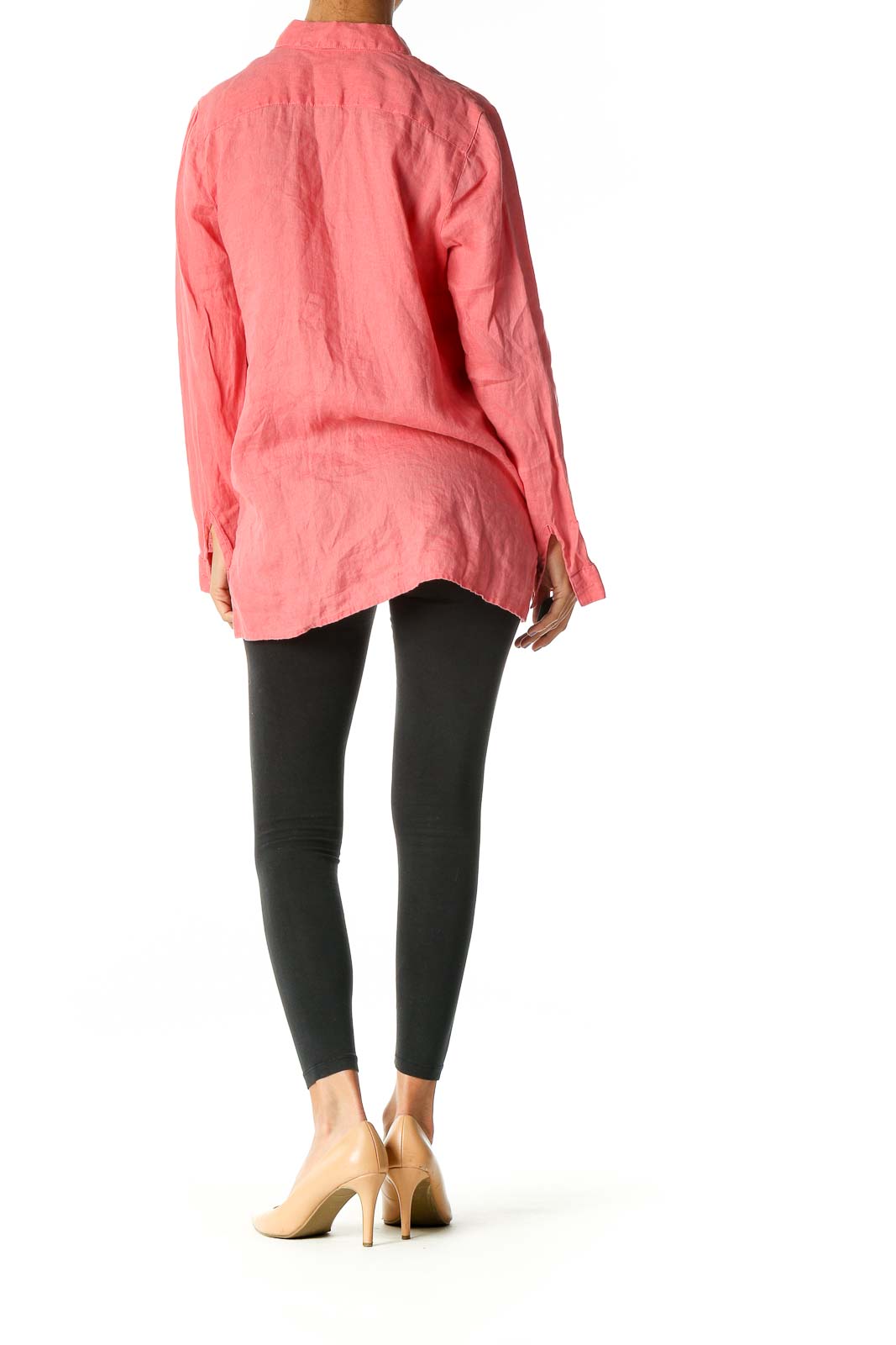 Pink Solid Bohemian Shirt