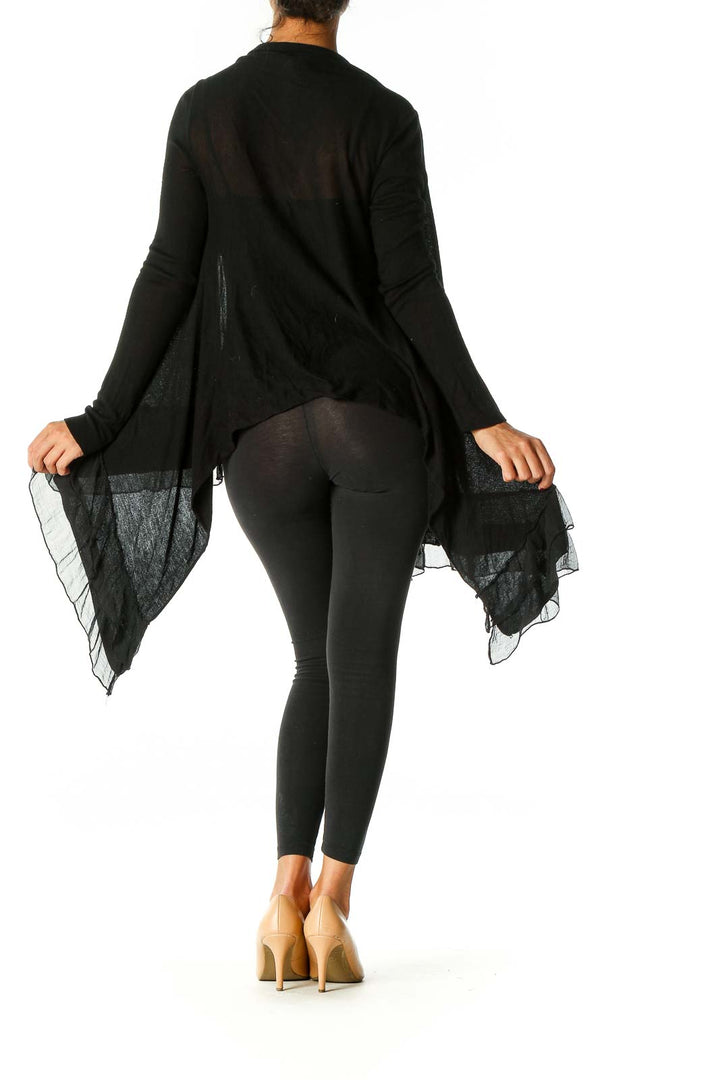 Black Solid Cardigan