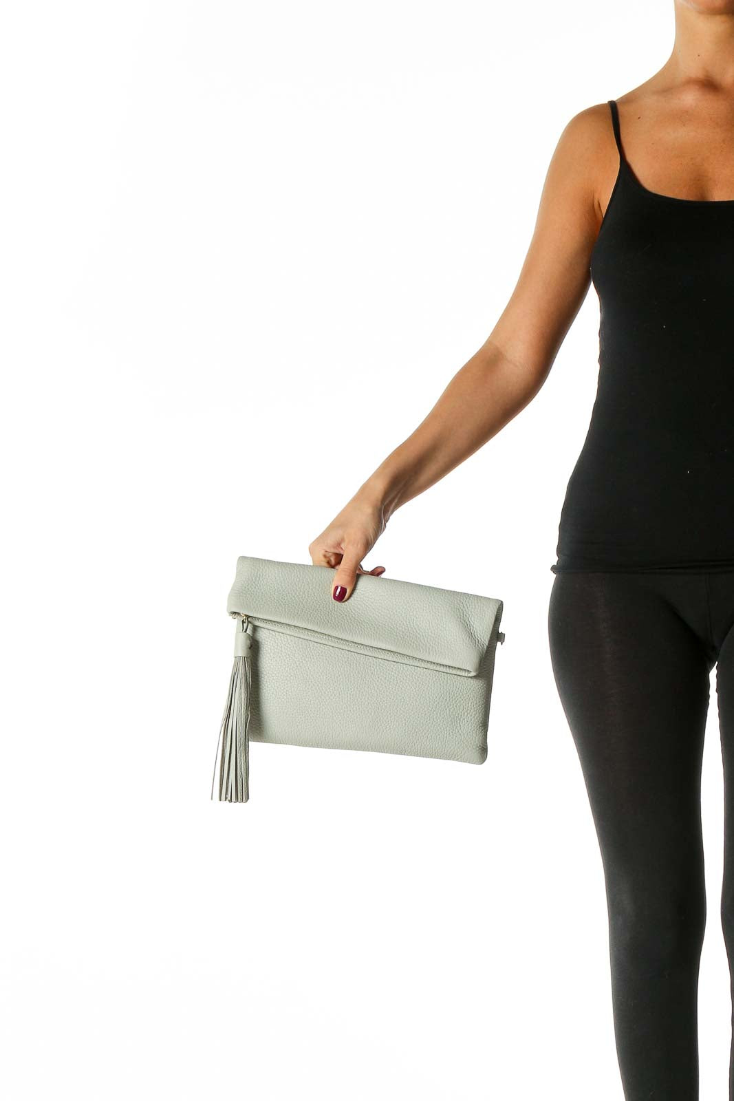 Gray Clutch Bag