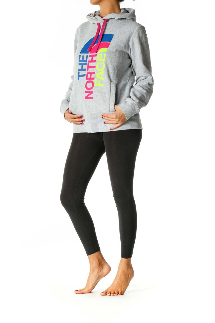 Gray Graphic Print Sweatshirt