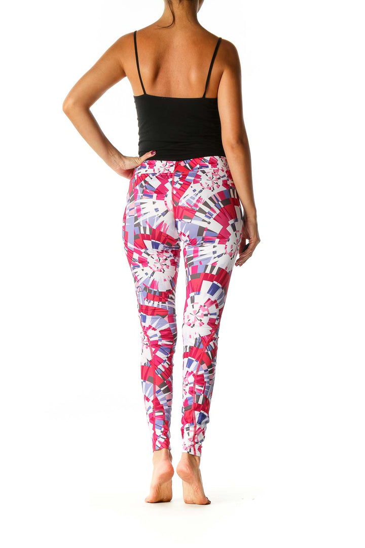 Pink Graphic Print Activewear Leggings