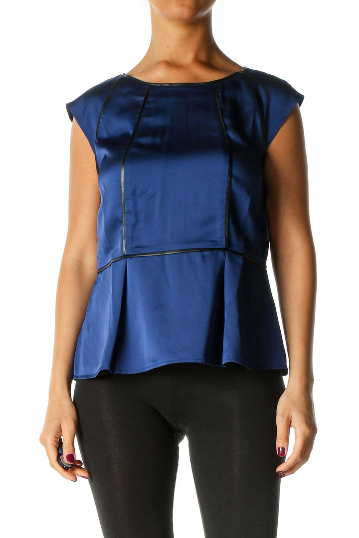 Blue Solid Chic Blouse