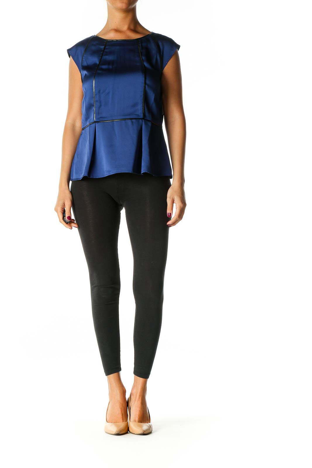 Blue Solid Chic Blouse