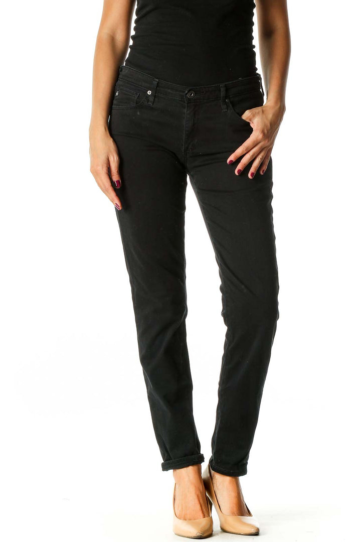 Black Casual Skinny Jeans