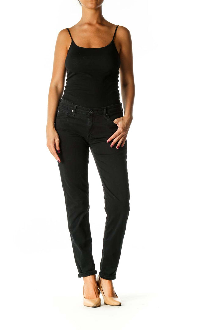 Black Casual Skinny Jeans