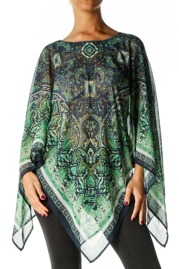 Green Paisley Blouse