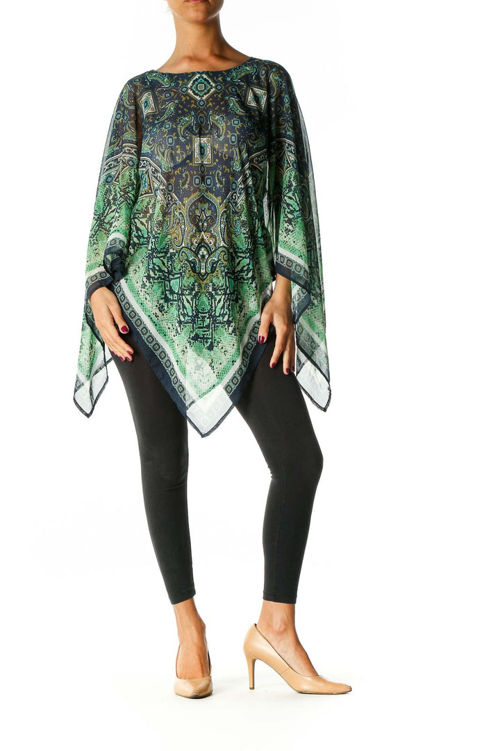 Green Paisley Blouse