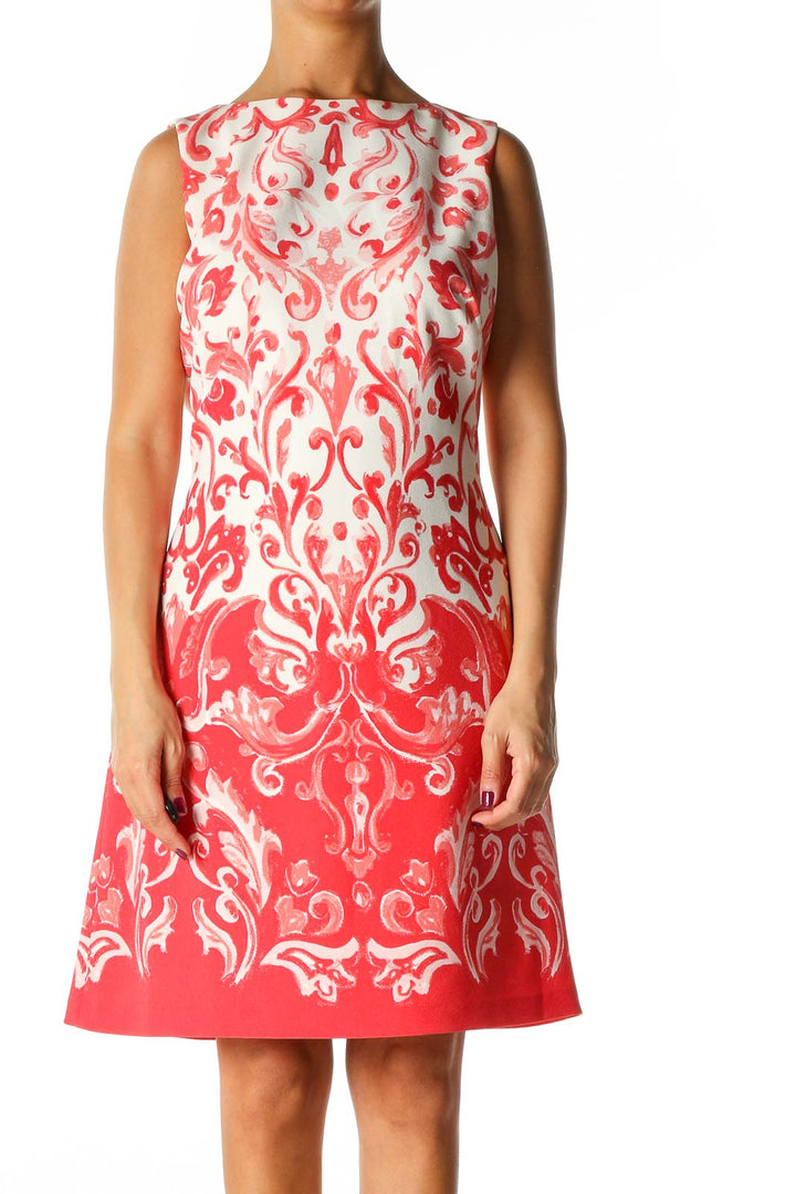 Red Paisley Bohemian A-Line Dress