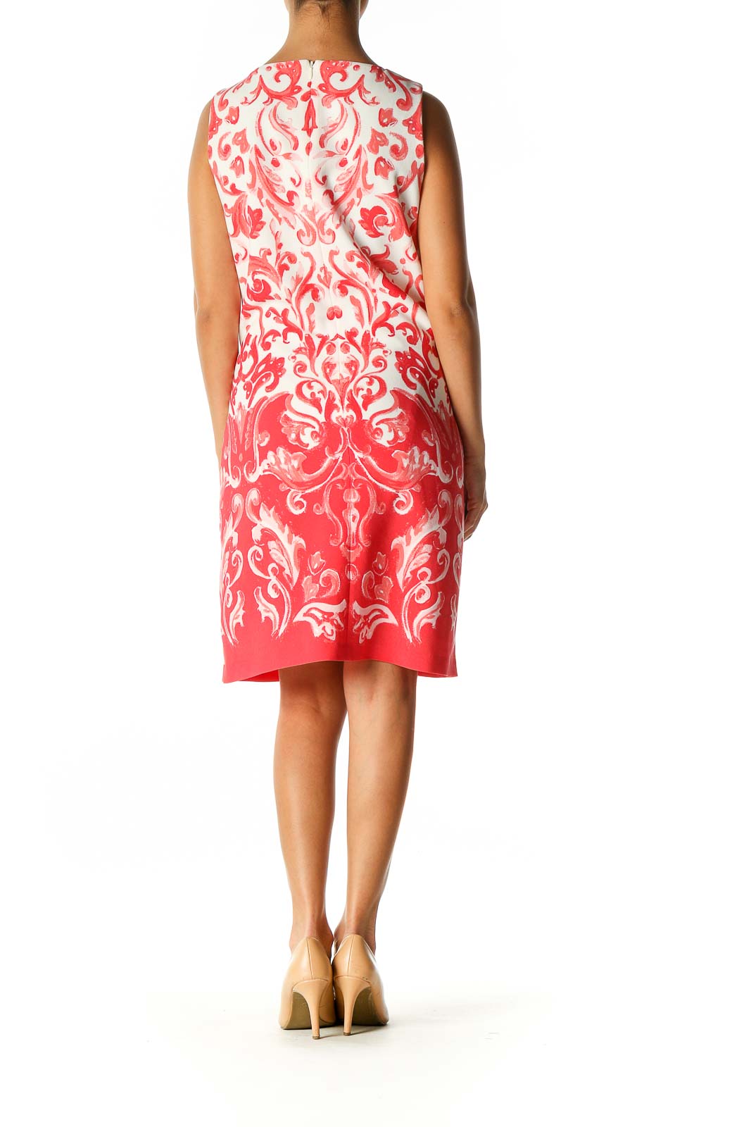 Red Paisley Bohemian A-Line Dress