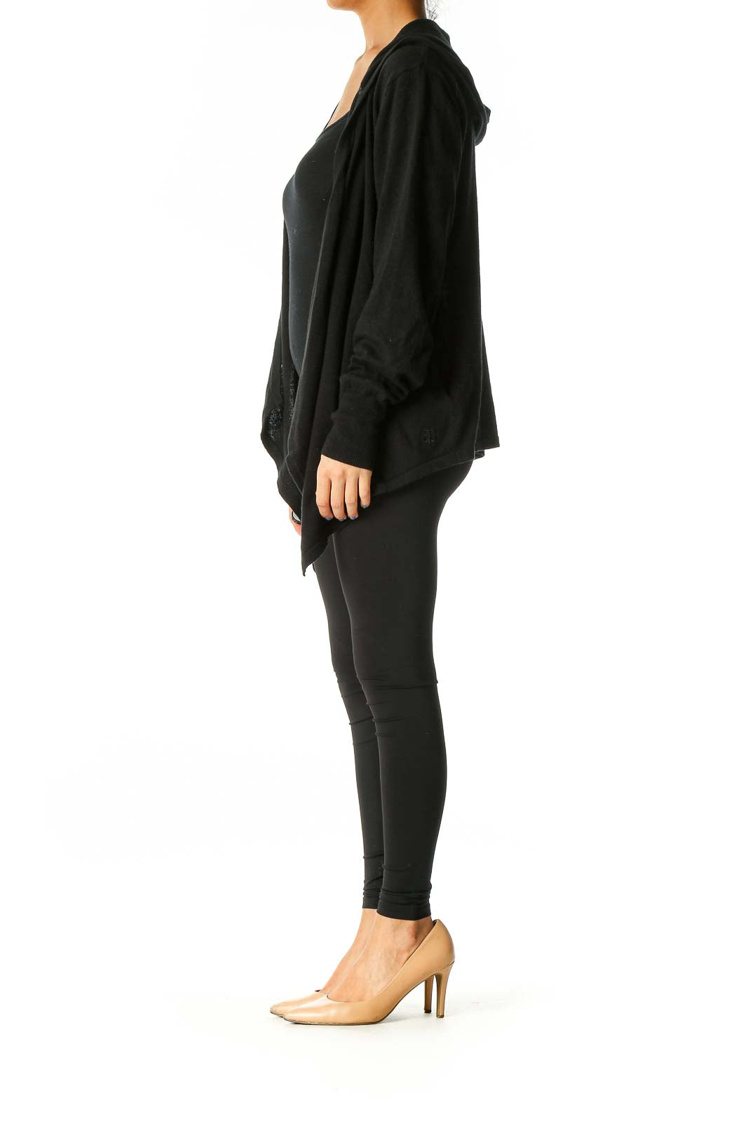 Black Solid Cardigan