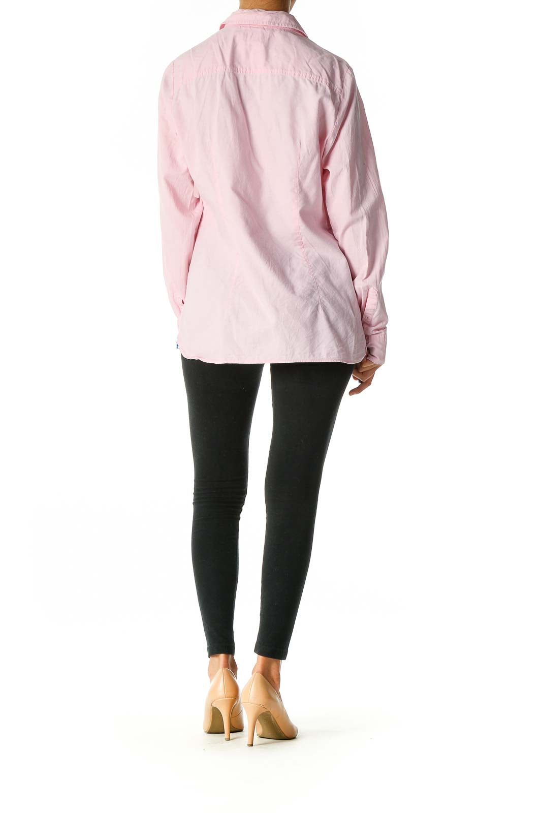 Pink Solid Work Shirt