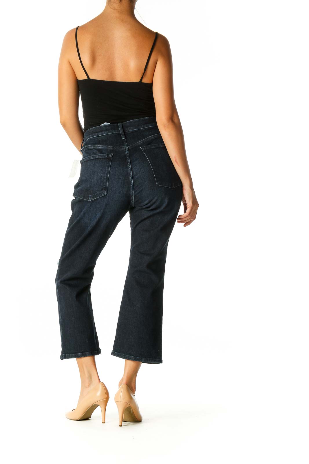 Blue Retro Wide Leg Jeans