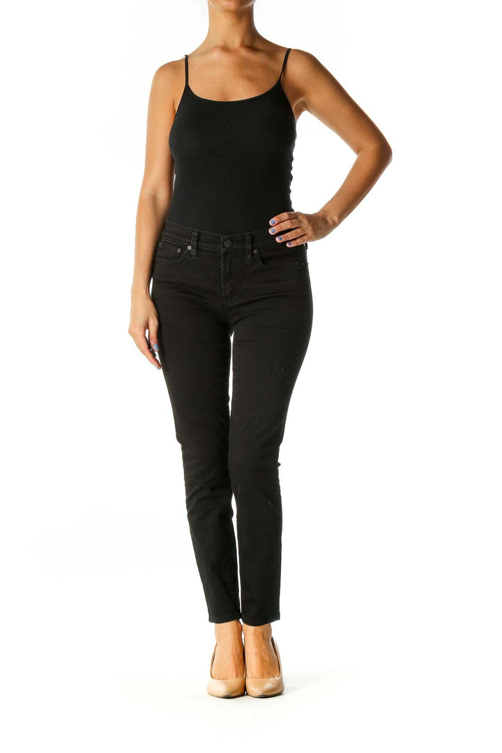 Black Casual Skinny Jeans